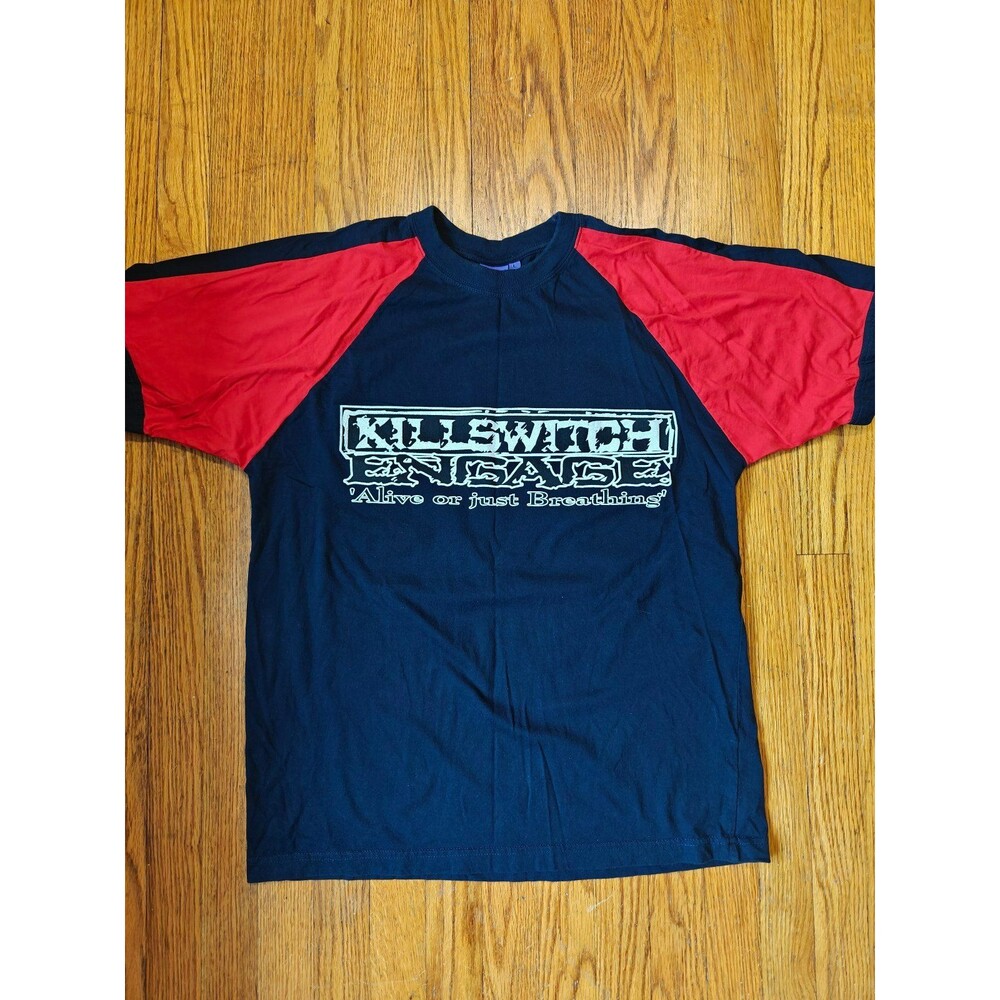 Vintage Y2K Killswitch Engage UK Tour Graphic T Shirt Adult Large Raglan